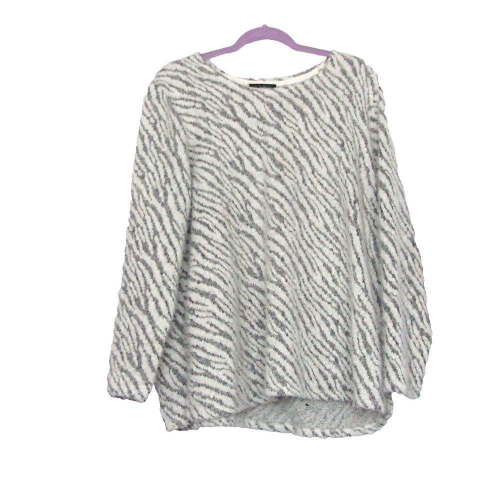 Lane Bryant Womens Sweater 18/20 White and Silver